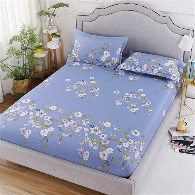 Простыня с эластичной резинкой по всему периметру, нескользящая пылезащитная простыня(Без наволочки)