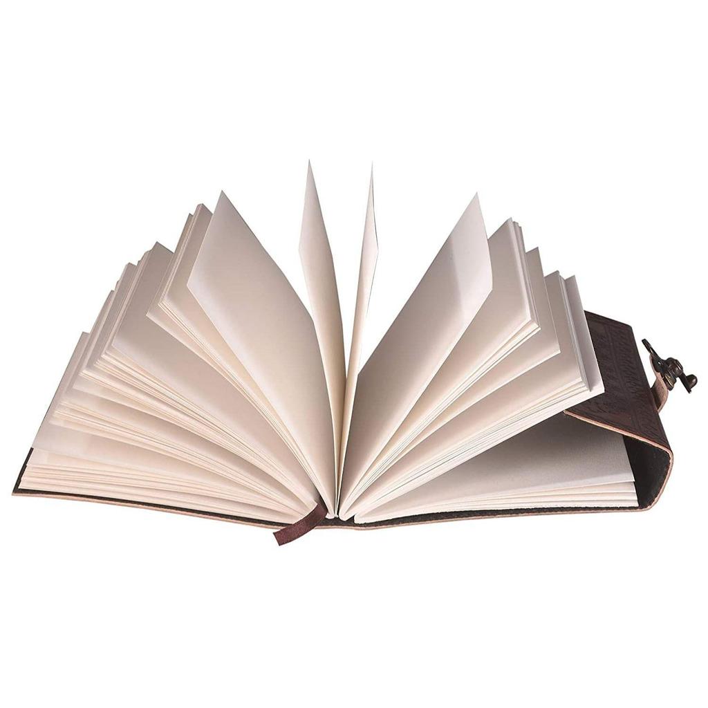 Кожаный ежедневник ручной работы для мужчин и женщин Журнал Бумага Тетрадь дневники Планировщик. Размер 7 х 5 дюймов.