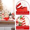 Santa Claus Reindeer Christmas Table Sign Funny Merry Christmas Decor  Home Christmas Decoration