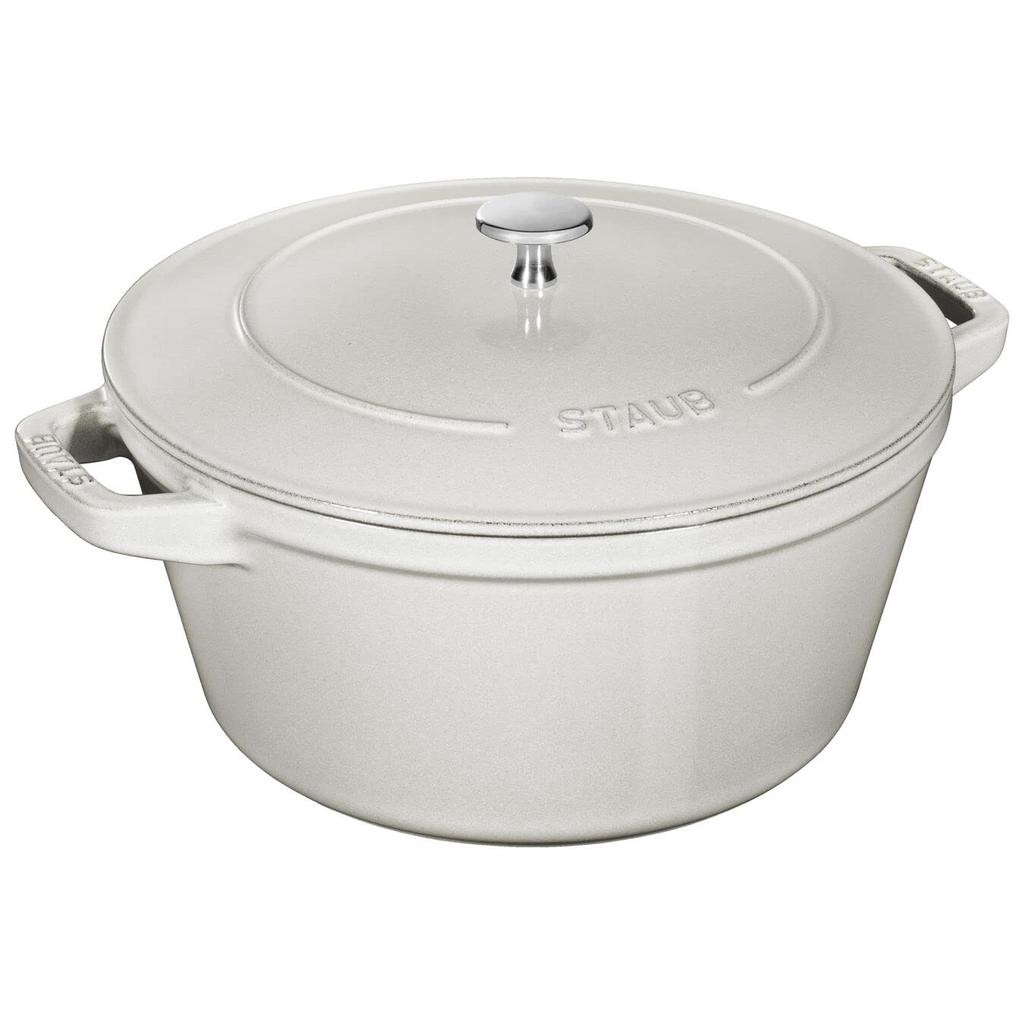 Staub Cocotte Campagne большой литой эмалированный горшок-гриль IH совместимый японский продукт с серийным номером "Stackable 24cm" [Авторизованный номер] 40508-385