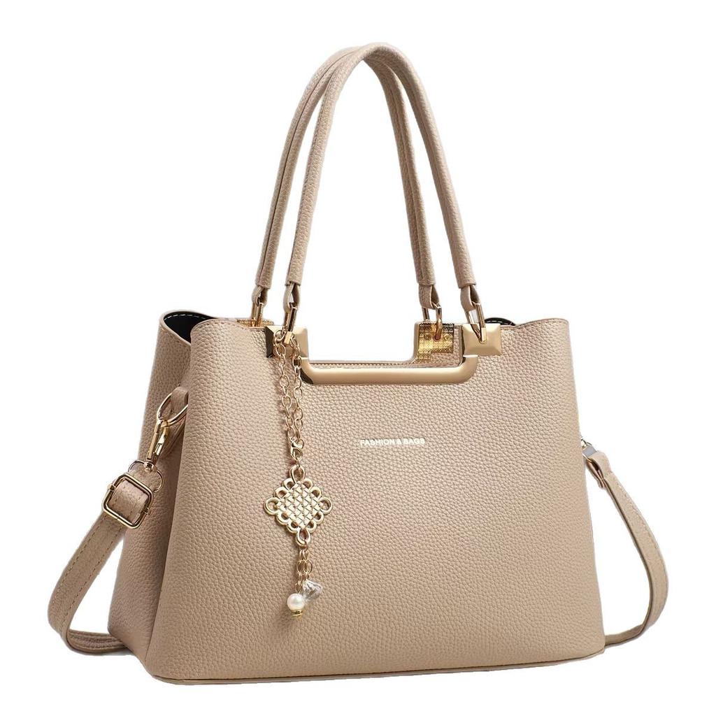 Новая модная сумка Macaron, многослойная, большая вместимость, сумка на одно плечо, личи, текстура, сумка через плечо, тренд