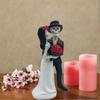 Фигурка скелета из смолы, распродажа, украшение на Хэллоуин, готические влюбленные, романтическая фигурка жениха и невесты, свадебная статуэтка, юбилей