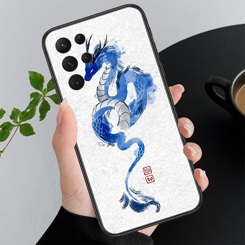 Чехол для телефона Samsung A17 A55 A16 A56 A35 A15 A53 A54 A33 A34 A25 A05S A52 A52S A07 A26 A06 Dragon Art