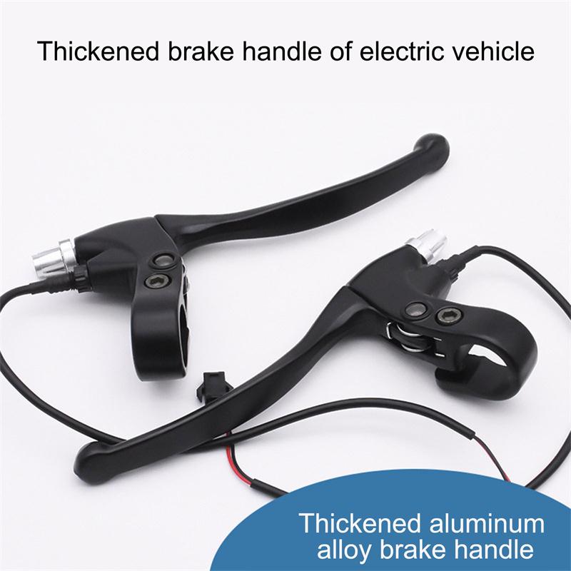 E-Bike Rear Brake Handle 1Pair Wear Resistant Brake Lever Replacement Part Universal Fit for Electric Bicycle Daily Repair Acces