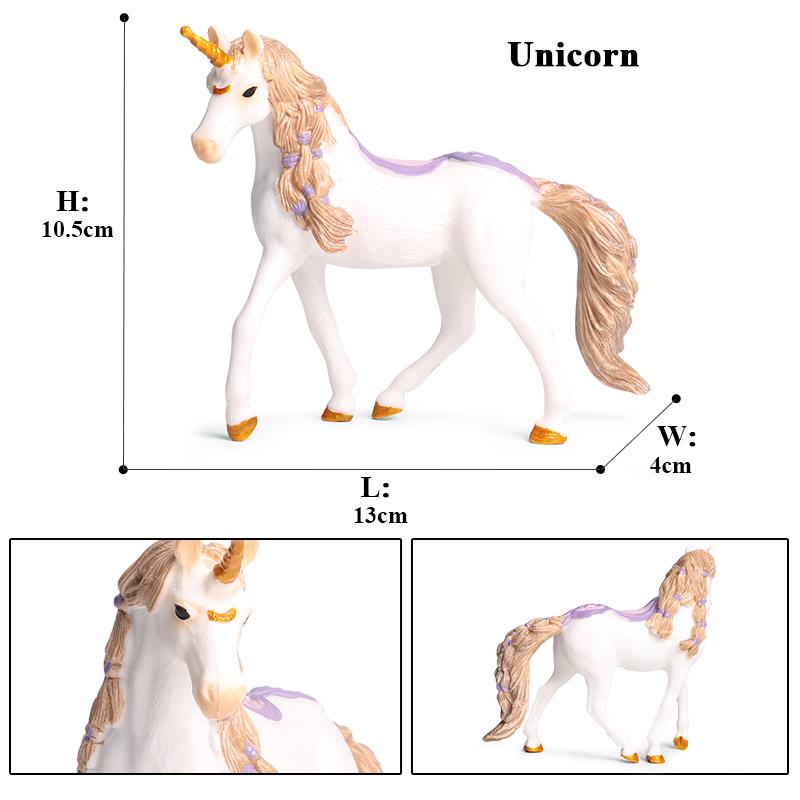 Oenux Сказка Летающая Лошадь Мифическая Альпака Эльф Пегас Фигурки Животное Модель Коллекция Милая Девочка Подарок на День Рождения Детская Игрушка