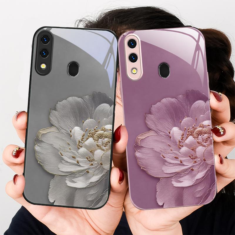 Цветы с градиентом Для Samsung A20 30 22 23 24 25 26 31 32 A33 34 35 42 50 51 52 53 54 55 56 70 71 72 73 стеклянный чехол для телефона