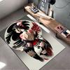 Geisha-Inspired Floral Artwork suitable as a non-slip mat for the living room or bedroom sofa