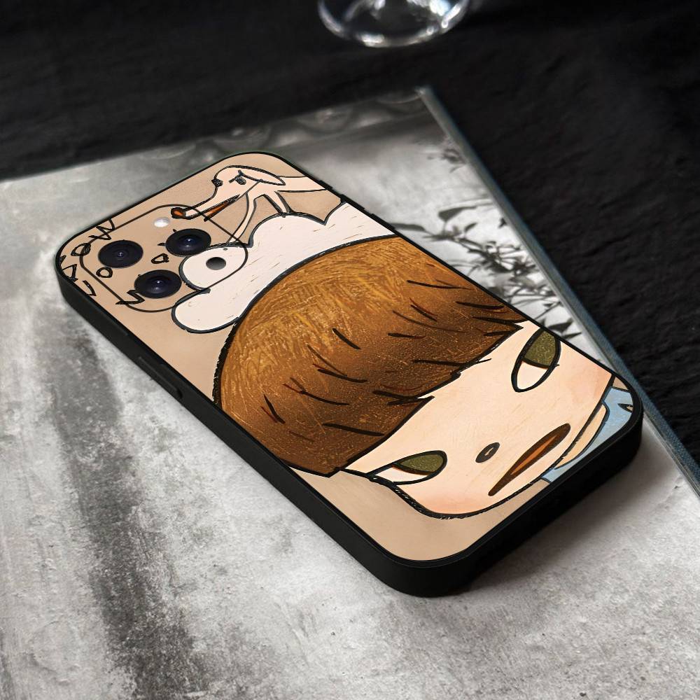 Чехол для телефона Yoshitomo Nara Силиконовый Мягкий Для IPhone 17 Air 16 15 14 13 12 11 Plus Pro Max Plus
