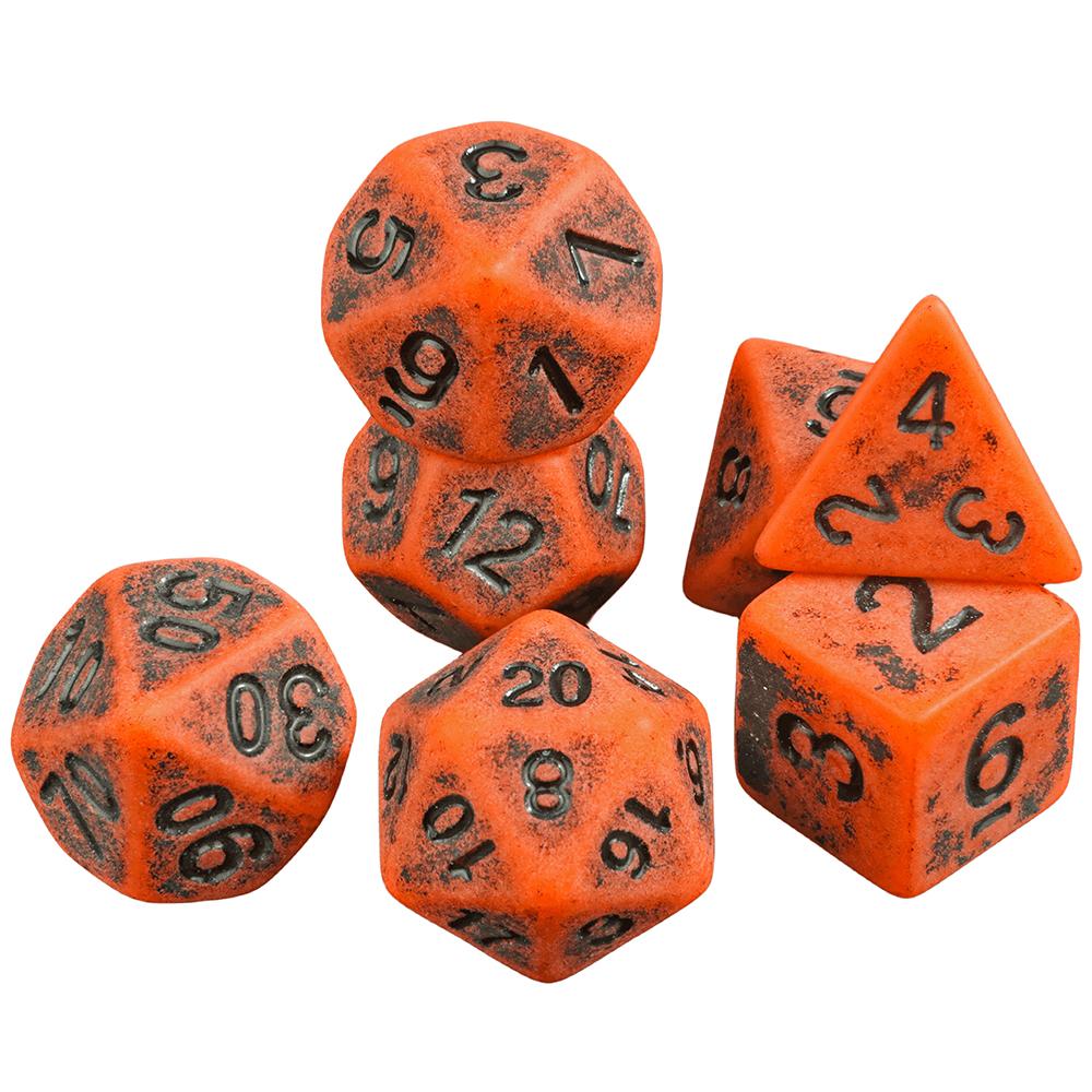 Набор игральных костей DND из 7 акриловых многогранников для настольных игр