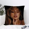 Singer Tate McRae Cushion Cover Breathable Linen Pillow Cover SkinFriendly Home Decor Pillowcase with Hidden Zipper