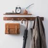Деревянная вешалка для одежды в гостиной, крючок для настенной вешалки для одежды в винтажном стиле, роскошная офисная мебель для дома