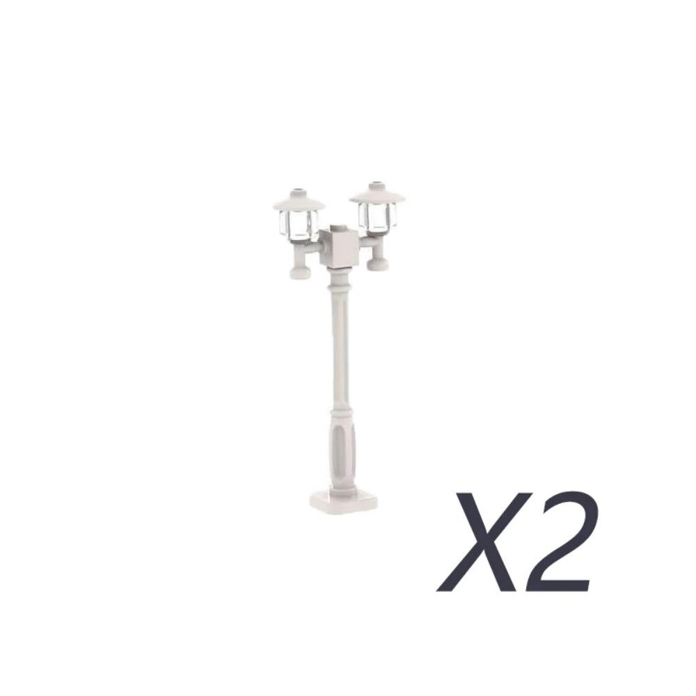 City Street Series Building Blocks Accessories Rail Transit Train Signal Light Railings Brick Toilet Flower Bed Phone Box Toy