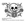 Traceless Switch Sticker Halloween Skeleton Light Sticker, Electric Decal, Removable Cover Decals, PVC Waterproof Wall Art for Home