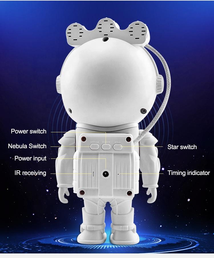 For Star Projector Night Light Starry Sky LED Lamp ABS for Home Bedroom Living Room Decoration Kids Remote Control