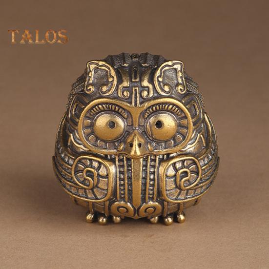 Винтажная фигурка совы, мини-курильница в виде совы с крышкой, коллекционное украшение в виде совы для дома, гостиной, офиса, стола, книжной полки, декор