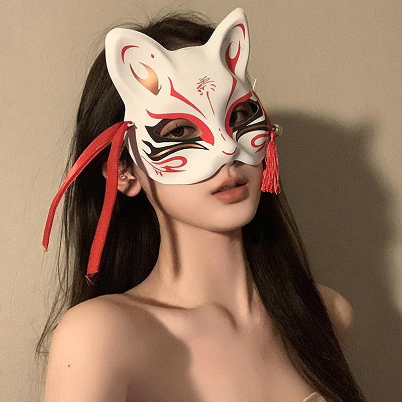 Маска на Хэллоуин Маска на пол-лица, Драконий Бог, Свирепый Тигр, Ночная Вилка, Человек-Тенгу, Волк, Маска для выступлений, Черепа, Маски