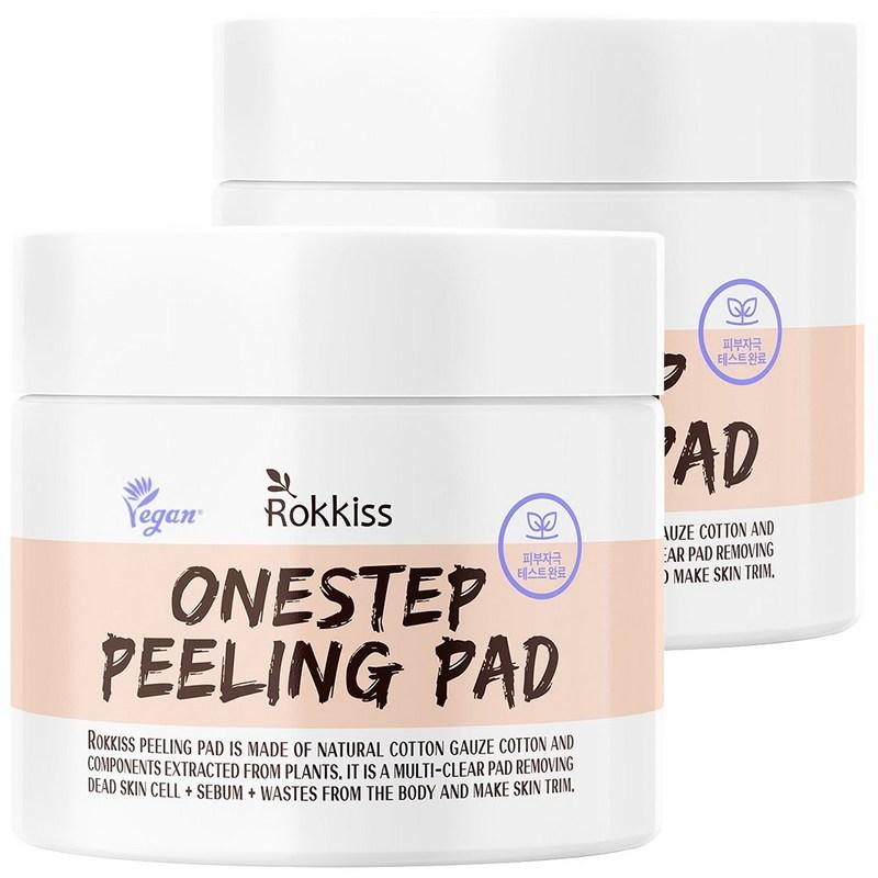 Rocky's Mildly Acidic Exfoliating Peeling Pads 70 Sheets, Pack of 70, 70 pads, 2 pcs