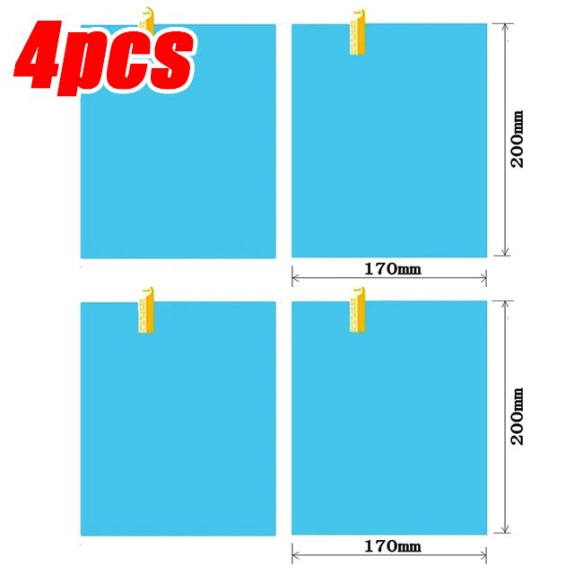 Зеркало заднего вида, набор непромокаемых пленок, оконное стекло автомобиля, грузовика, противотуманные водонепроницаемые наклейки, дождливый день, безопасное вождение, непромокаемые пленки