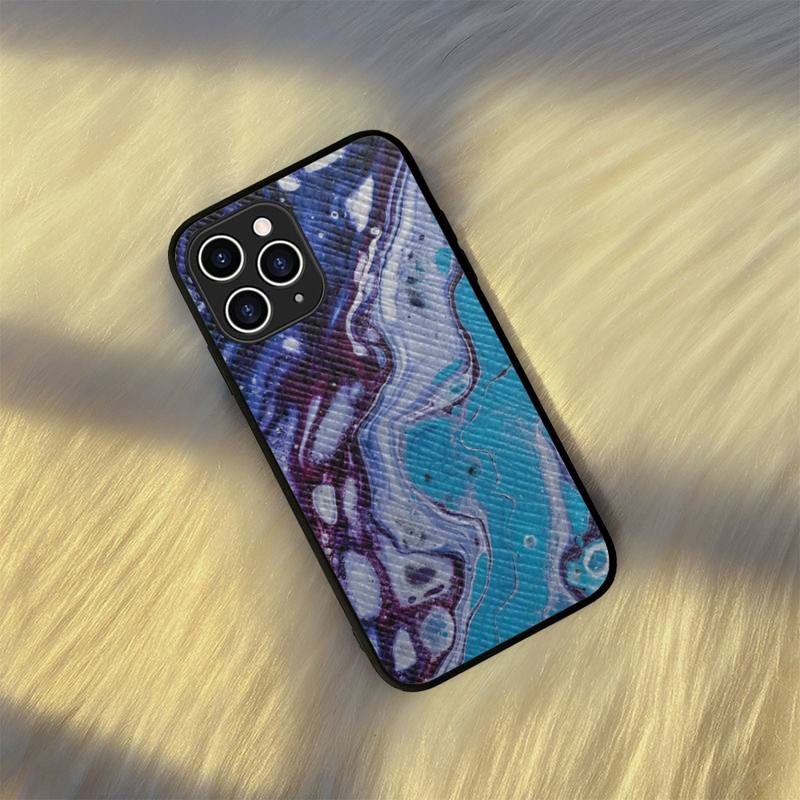Абстрактный жидкий чехол для телефона, жесткий кожаный чехол для iPhone 11, 12, 13 Mini Pro Max 8, 7 Plus SE 2020 X XR XS Coque