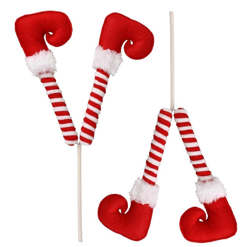 Striped Pants Christmas Elf Legs Cute Christmas Tree Top Decoration Room Decorations
