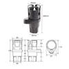 2 в 1 Многофункциональный автомобильный держатель для стаканов, адаптер-расширитель, вращающийся на 360 градусов водный автомобиль, многофункциональный двойной автомобильный капот