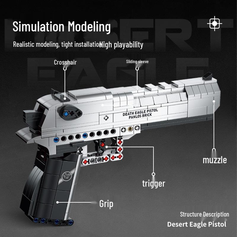 Набор игрушек-конструкторов пистолета Desert Eagle для детей