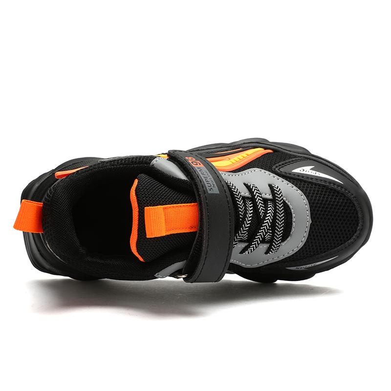 Детская легкая и модная обувь для папы с низким берцем на липучке, повседневная спортивная обувь на открытом воздухе, кроссовки