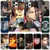 Case for Xiaomi Poco X6 X4 M5 M6 F5 F6 C65 C55 C50 C51 C40 Redmi Note 7 8 14C A3X 13C 12C 11 10A 9C Pro Black Sofe Cover WI76 Attack On Titan
