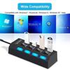 HUB USB - Multi - 7 Ports - Noir - USB 2.0 - Sans adaptateur d'alimentation
