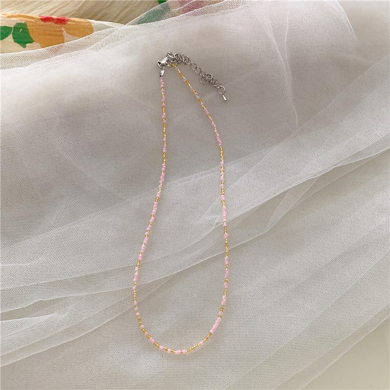 Винтажное цветное ожерелье из бисера, ожерелье из радужного бисера в стиле «девушка-ветер», богемное цветное ожерелье