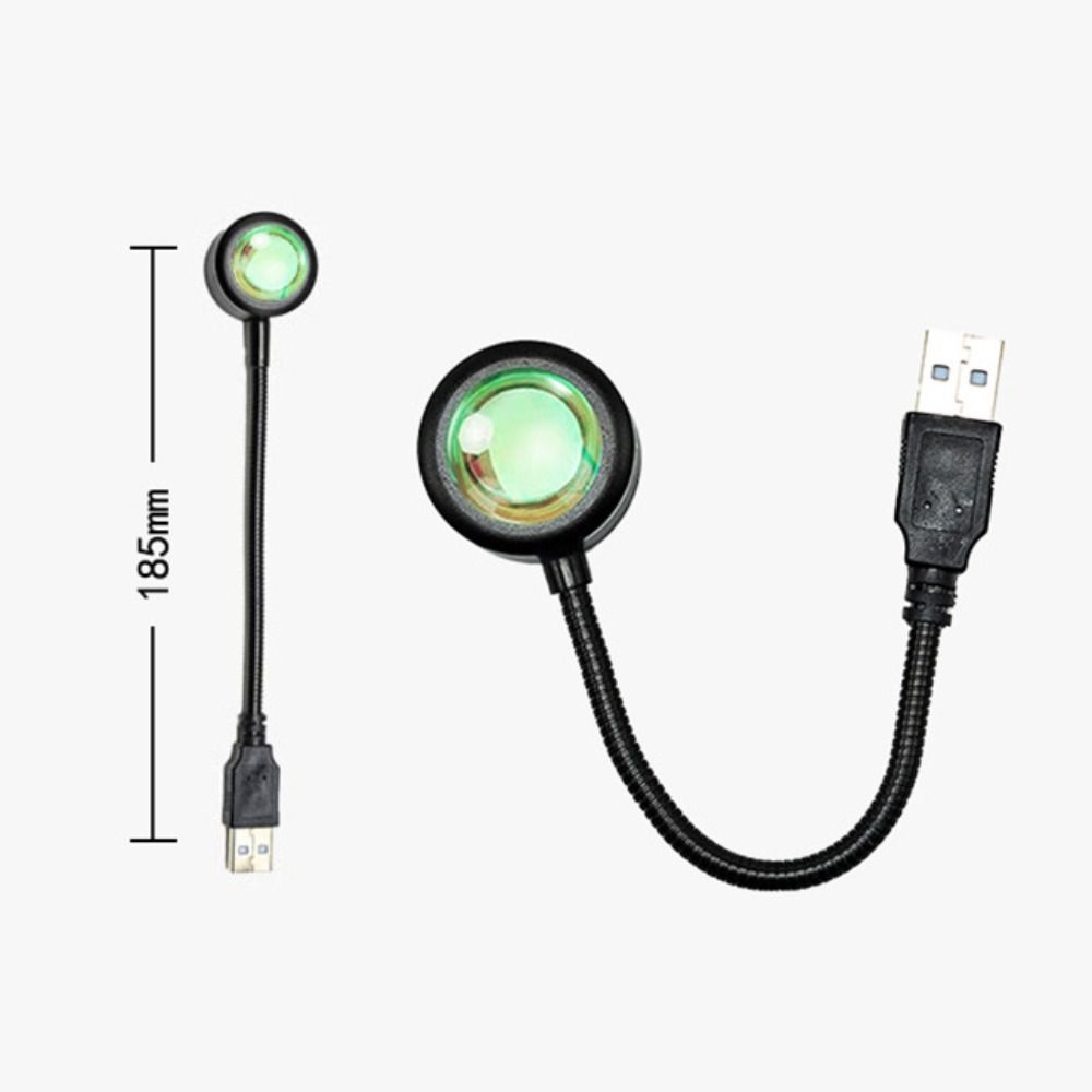 USB Светодиодная лампа Закат ABS Проекторная лампа Новое украшение Лампы настроения Для спальни Гостиной Стены