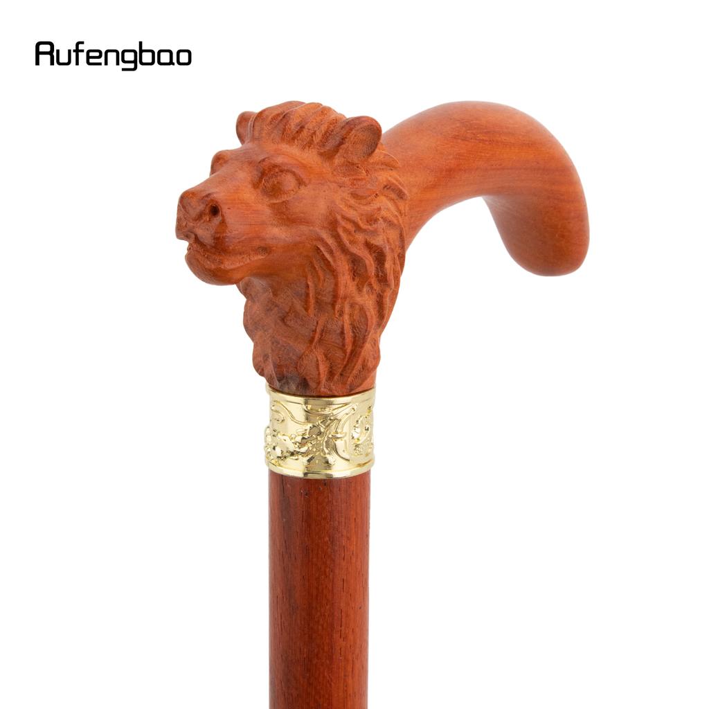 Коричневая деревянная трость Red Lion, модная, декоративная, для косплея вампира, вечеринки, деревянная трость для ходьбы, Хэллоуин, булава, жезл, посох, 92 см