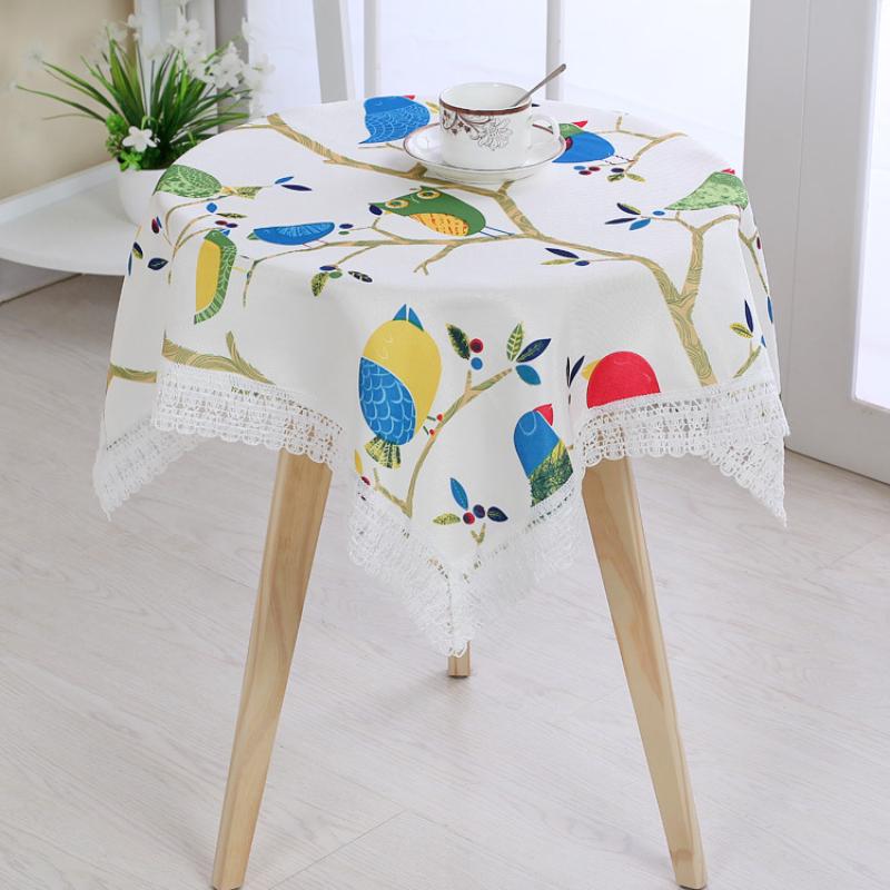 Круглая кружевная скатерть для столовой, украшение для обеденного стола, аксессуары, украшение для чайного стола, прямоугольная крышка для стола для кухни