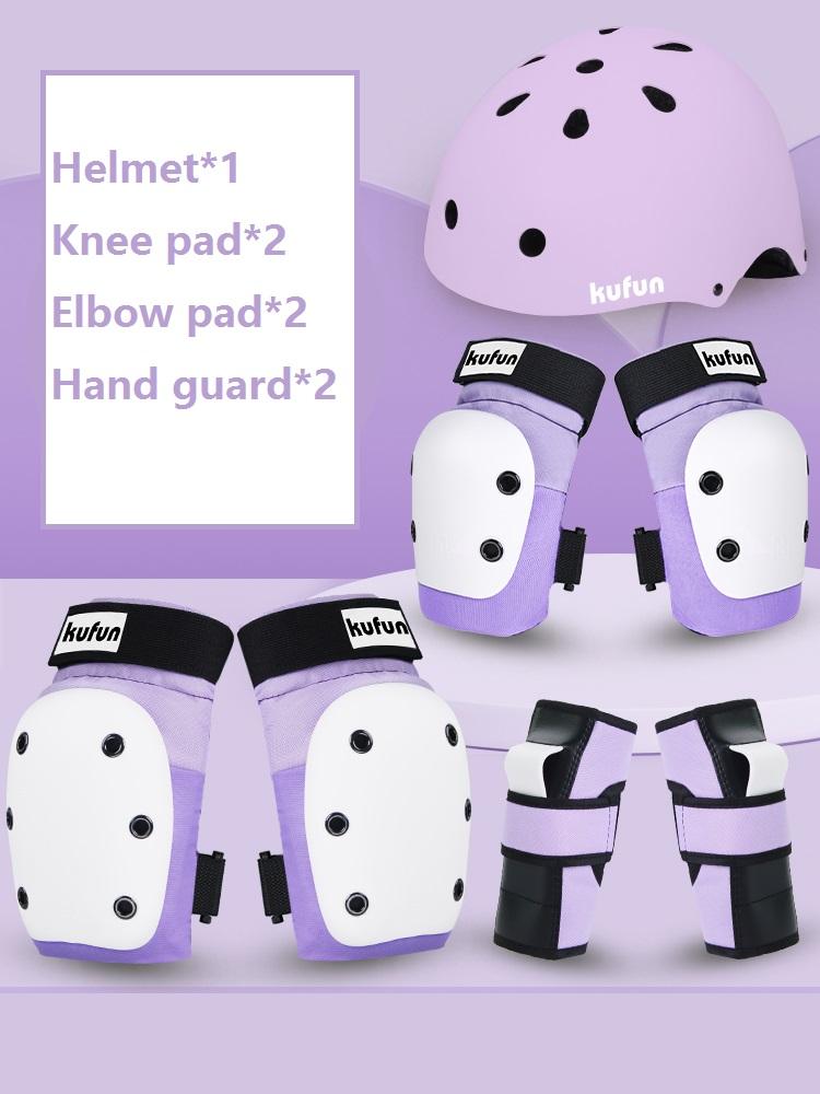 KUFUN Sport защитный комплект наколенник локоть скейтборд катание на коньках девочки мальчики розовый мужчины женщина протектор роликовые коньки жесткий