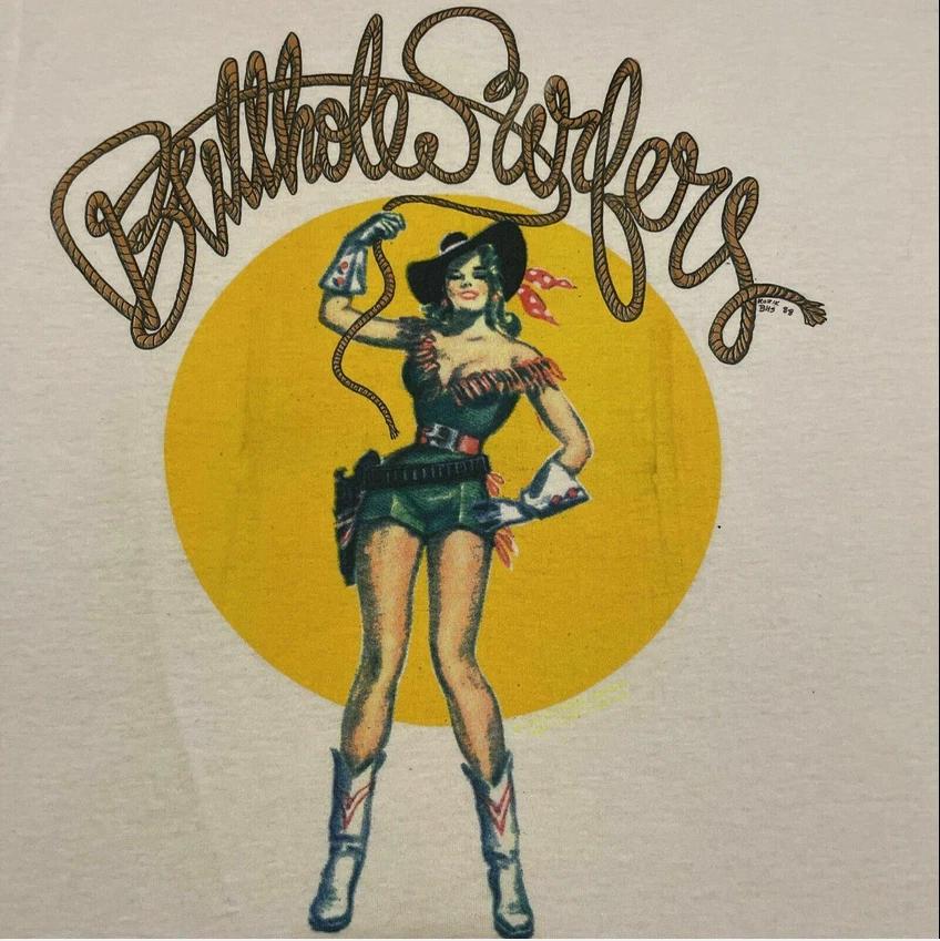 Винтажная футболка группы Butthole Surfers