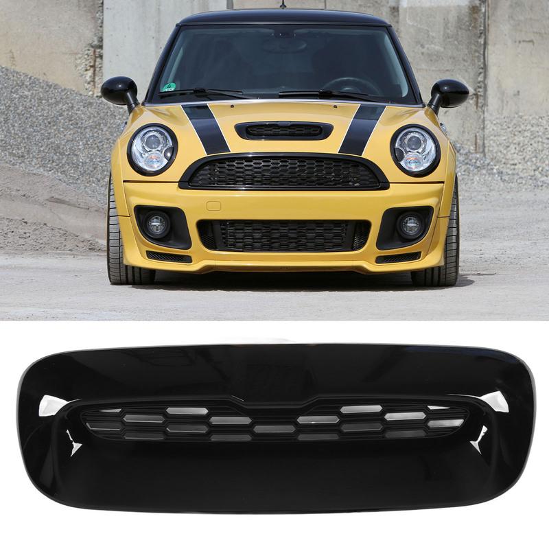 2PCS Front Engine Hood Vent Trim Bright Black Air Outlet Cover Replacement For BMW Mini Cooper S R56 R55 R57 R58 R59 Engine Trim