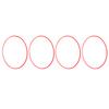 4Pcs Wheel Rim Protector Aluminum Alloy Scratch Resistant Car Rims Protection Decorative Ring for 19 Inch Hub Red