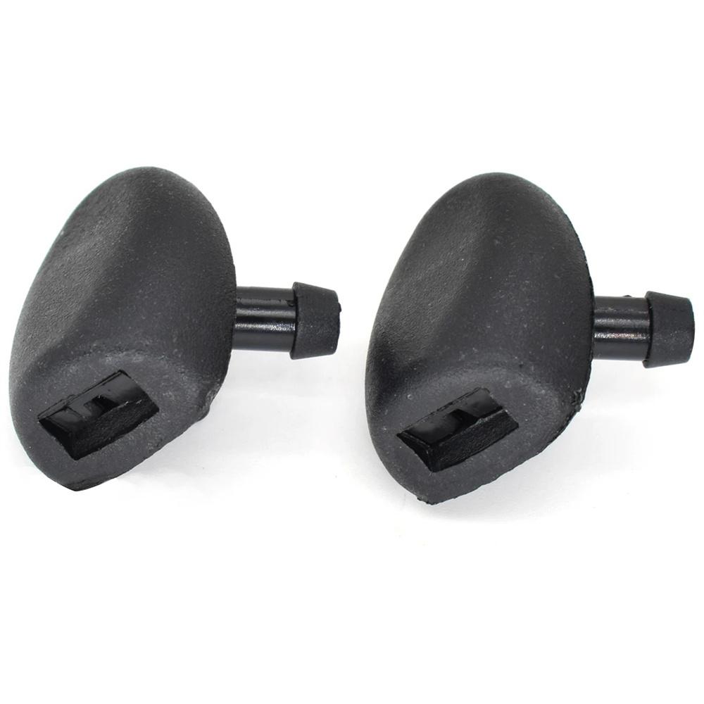 2Pcs ABS Front Windshield Wiper Washer Spray Jet Nozzle For Peugeot 206 206+ 407
