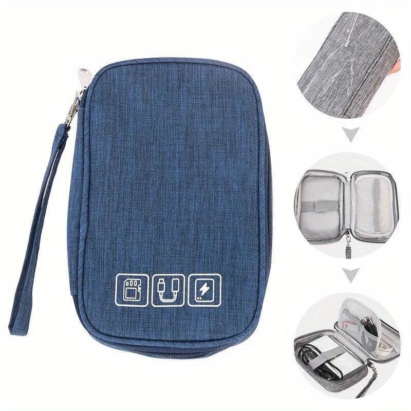 Cable Storage Bag Waterproof Digital Electronic Organizer Portable USB Data Line Charger Plug Storage Bag Travel Cable Organizer