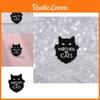 Trendy Black Cat Character Brooch Pin For Fashionable Hat And Clothing Decoration
