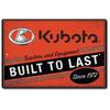 Kubota Sign Metal Tin RetroTractor Equipment Wall Agricultural Decor Diesel Sign