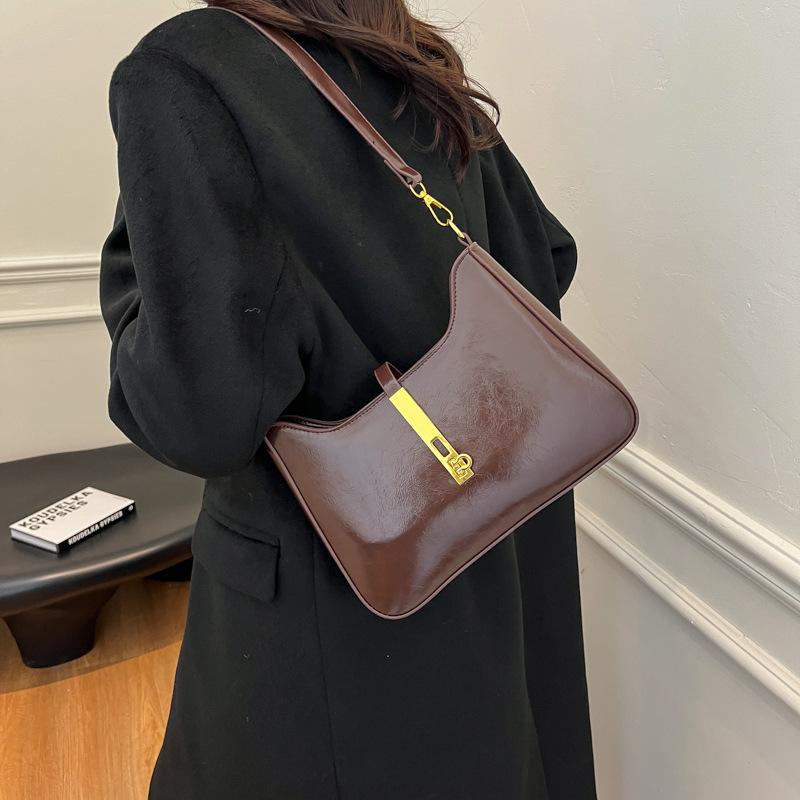 Сумка через подмышку в стиле ретро для женщин - Зима 2025 Высококачественная модная сумка через плечо