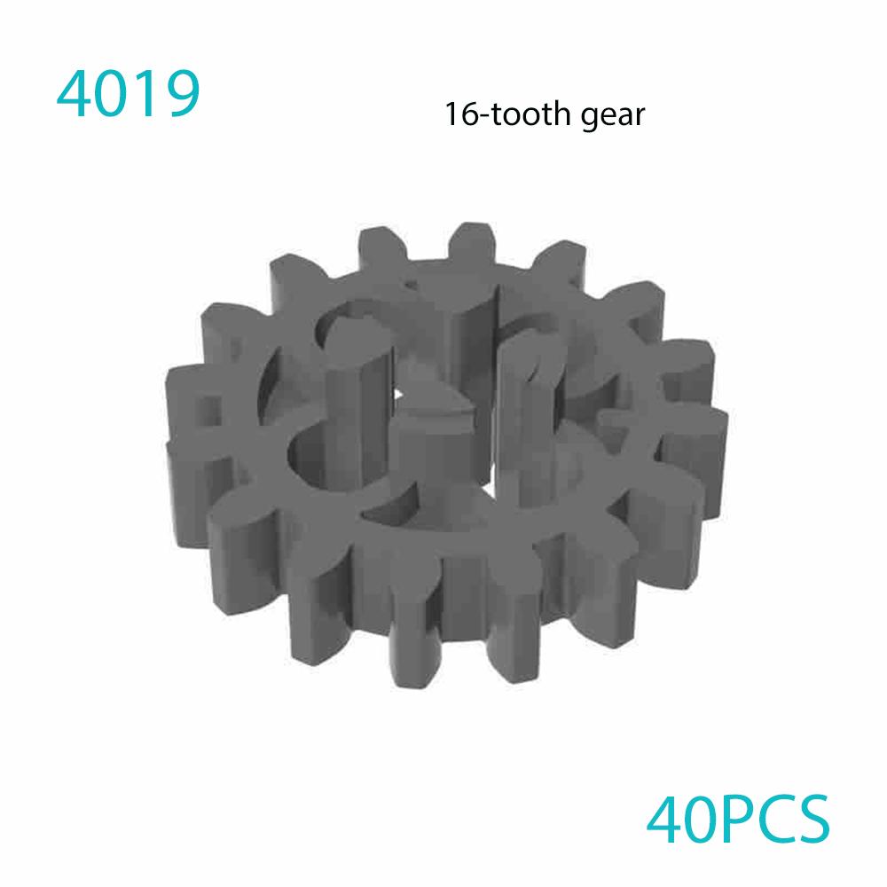 DIY Building blocks MOC Technical Gear Axle Bricks Parts Worm Rack Conector Train Car Crane Model Assembles Christmas Gifts