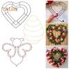 Bee Hive Wreath Frame Heart Metal Wire Form Bee Shaped Wire Frame Wreath Form for Flowers Ribbons DIY Wreath Home Decor