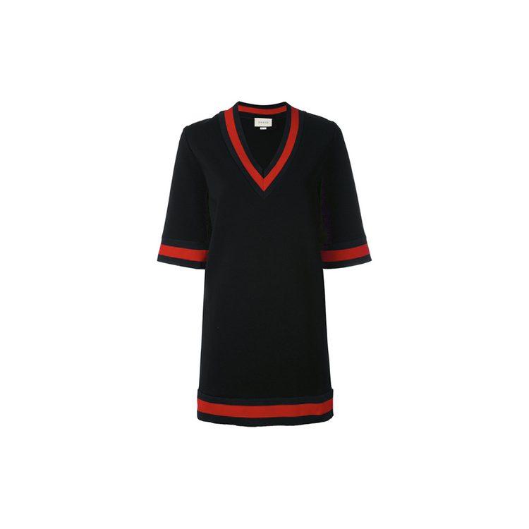 GUCCI Short Sleeved Dress Women's Black 470315-X5S34-1301