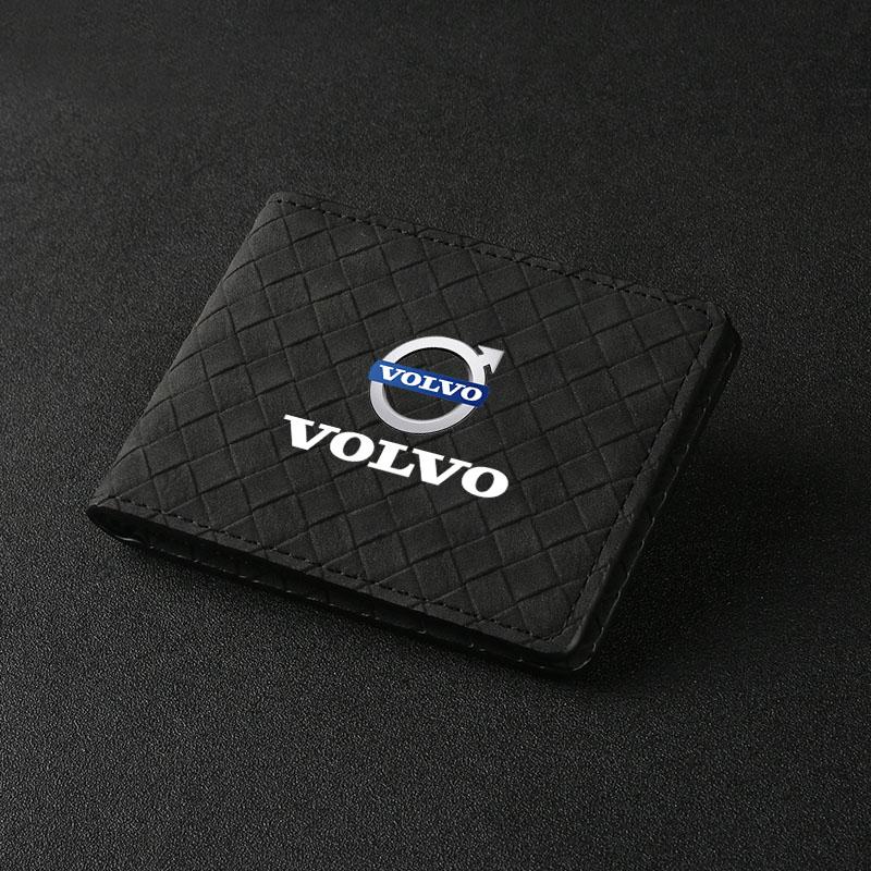 bpcjz5 Car Drive Certificate Cover Auto Driver's License Wallet For Volvo Xc60 Xc90 V40 V60 S60 V50 V90 S80 C40 XC40 V70 XC70 C30 C70