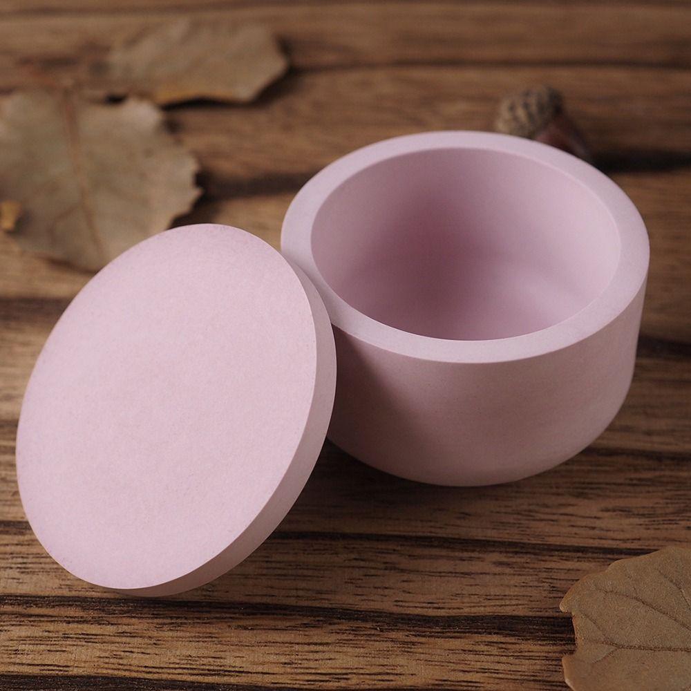 С крышкой силиконовая форма для подсвечников, форма для суккулентных цветочных горшков, подарочная форма для свечных банок, домашний декор