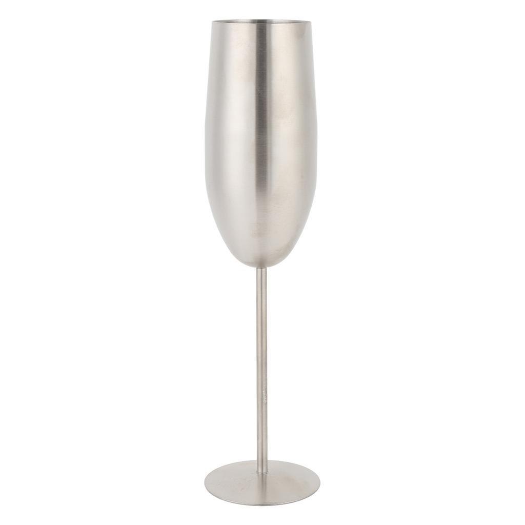 Stainless Steel Champagne Flutes 260ML Cold Insulation Easy Cleanup Metal Wine Goblet Cup for Party