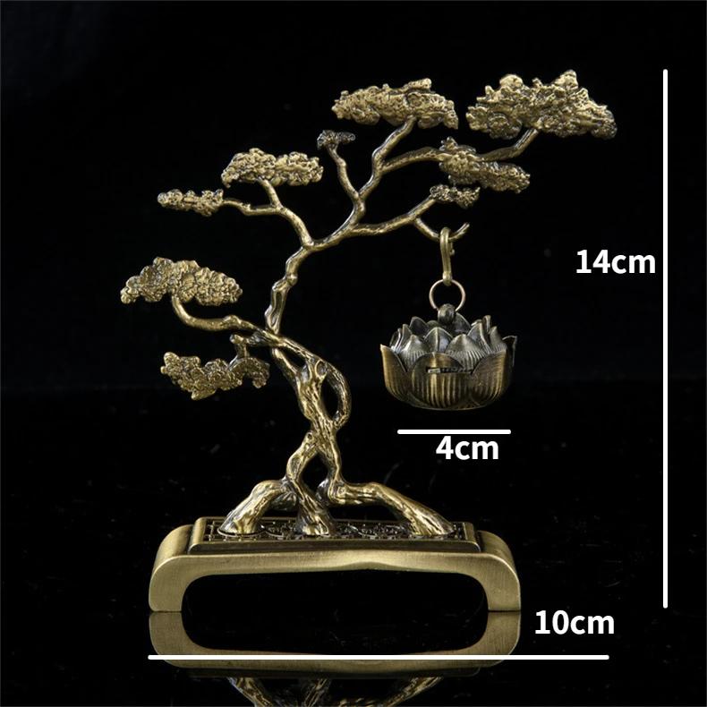 Креативная подвесная курильница для благовоний в форме лунной тыквы, латунная китайская курильница для благовоний, бытовые украшения из сандалового дерева для дома