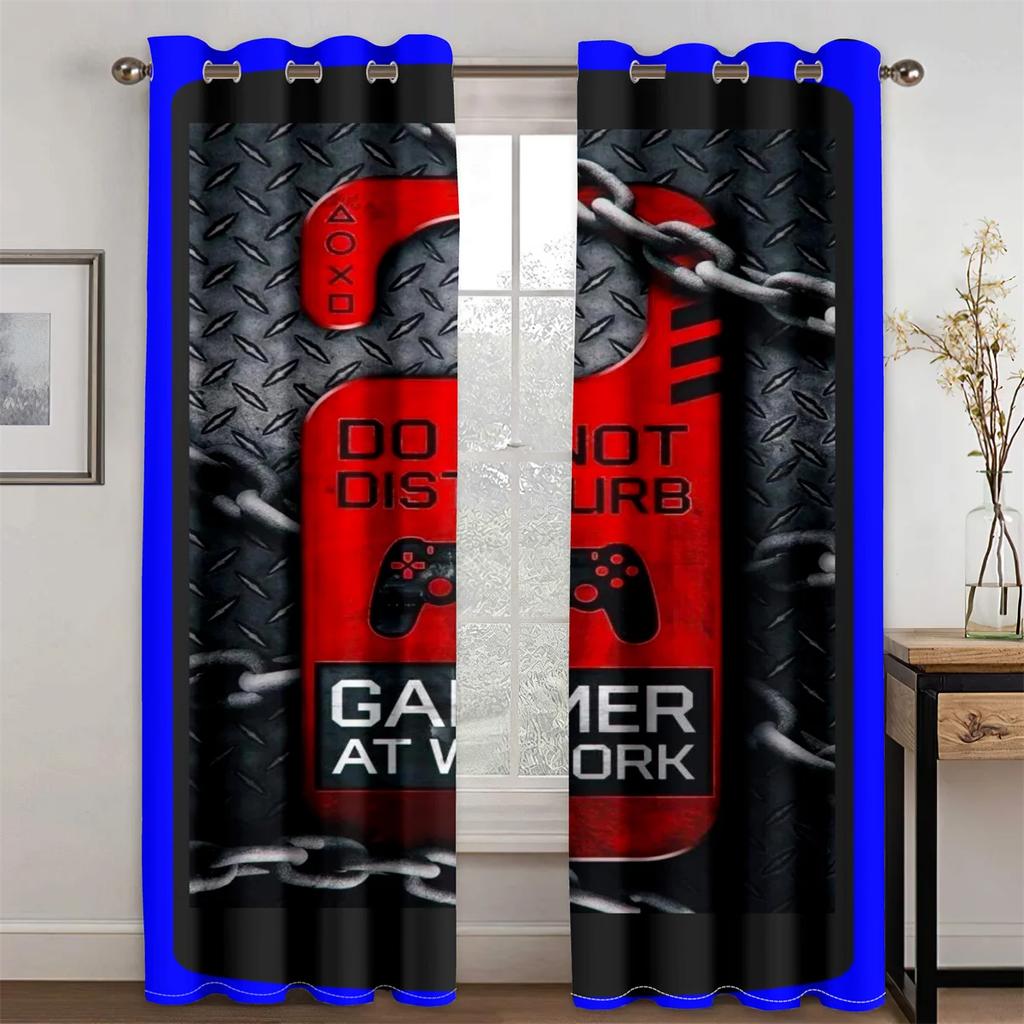 Забавная игра киберспорт крутой дизайн мальчики мужчины светофильтрующие шторы оконные шторы для гостиной спальни 2 шт декор
